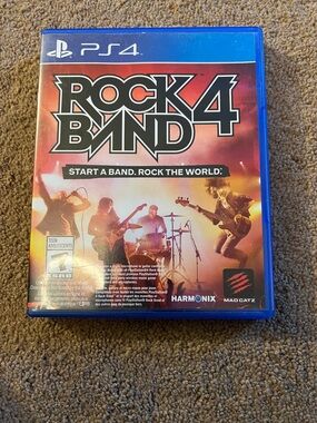 Rock Band 4 (PS4) Video Game - Red Cover by